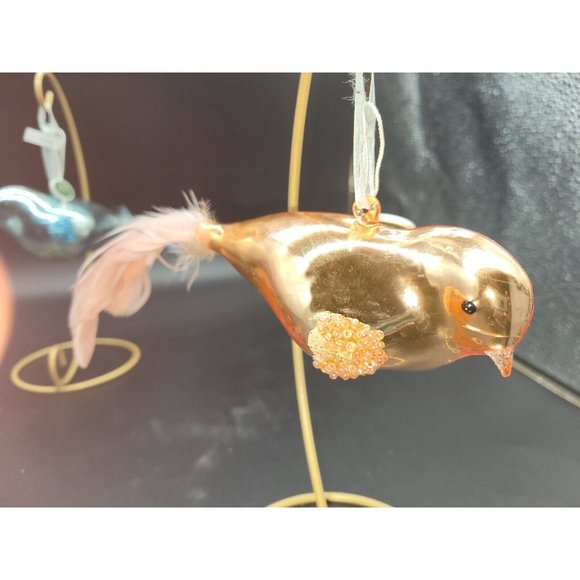 North Pole Trading Co 2002 Collection (3) Christmas Ornaments NWT Birds Mercury - Picture 5 of 6